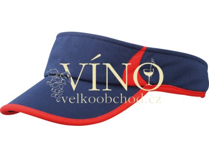 RUNNING SUNVISOR MB6545 kšilt, námořní modrá/červená