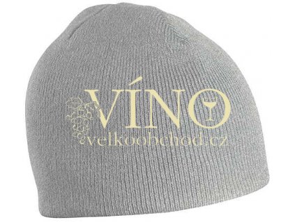 BEANIE No.1 MB7580 zimní čepice, světle šedý melír