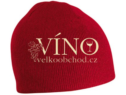 BEANIE No.1 MB7580 zimní čepice, burgundy hnědá
