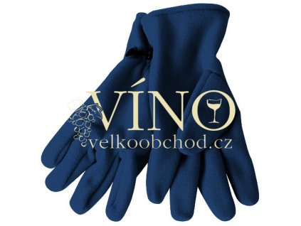 MICROFLEECE GLOVES MB7700 zimní rukavice unisex, námořní modrá, S/M