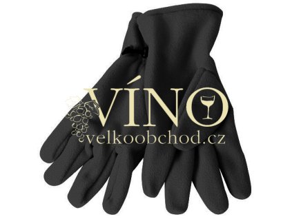 MICROFLEECE GLOVES MB7700 zimní rukavice unisex, černá, S/M