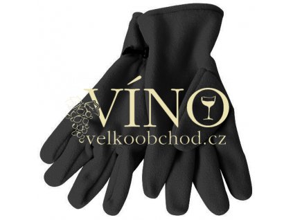 MICROFLEECE GLOVES MB7700 zimní rukavice unisex, černá, L/XL