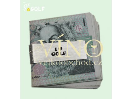 kolekce "I LOVE GOLF" klip na peníze, bankovky