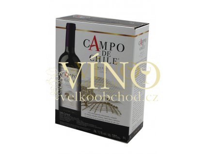 Campo de Chile Merlot BIB 3 l chilské červené víno bag in box 3 l