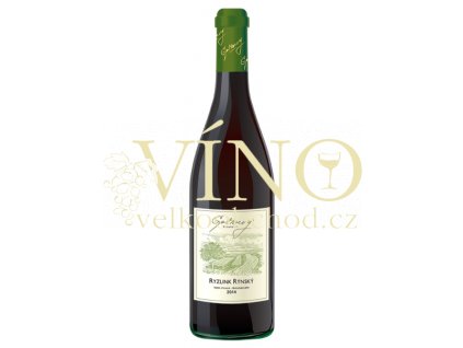 Gotberg Ryzlink rýnský 2014 výběr z hroznů 0,75 L polosladké moravské bílé víno botrytický sběr