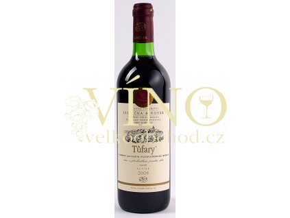 Rodinné vinařství Jedlička Bořetice Cuvée Tůfary 2008 (CSG+VAV+Merlot) pozdní sběr 0,75 L suché moravské červené víno