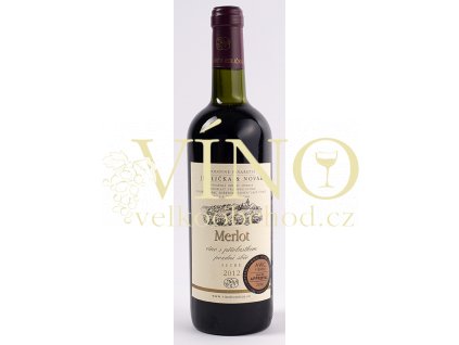 Rodinné vinařství Jedlička Bořetice Merlot 2012 pozdní sběr 0,75 L suché moravské červené víno