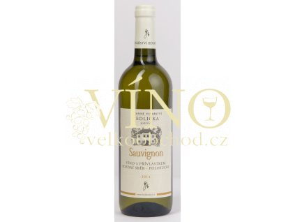 Rodinné vinařství Jedlička Bořetice Sauvignon 2014 pozdní sběr 0,75 L polosuché moravské bílé víno