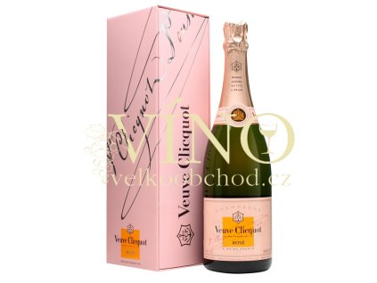 Champagne Veuve Clicquot Ponsardin Rosé 0,75 l giftbox šampaňské v dárkové krabičce