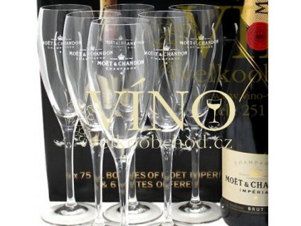 Akce ihned sklenky Moët & Chandon 6 originálních skleniček