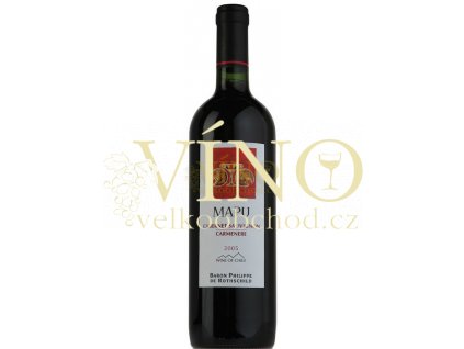 Baron Philippe de Rothschild Mapu Cabernet/ Carmenere 2013 0,75 L chilské červené víno z oblasti Maipo Valley