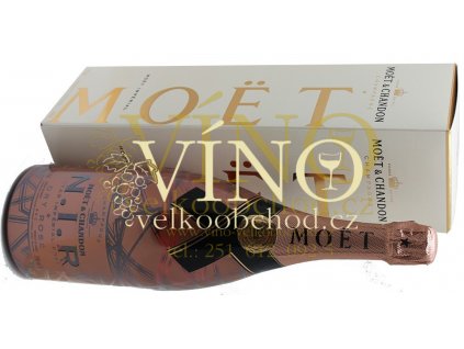 Akce ihned Champagne Moët & Chandon Rosé polosuché 0,75 l Emoji Sleeve svítící