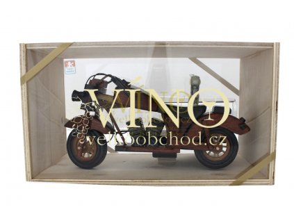 Akce ihned Harley dřevěná motorka se slivovicí 0,35 l 40%
