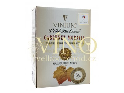 Vinium Cabernet Moravia BIB 5 l červené víno bag in box