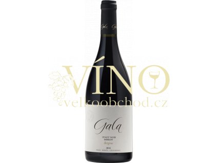 Gala Pinot Noir & Merlot, Bergus výběr z hroznů 0,75 l suché červené moravské víno