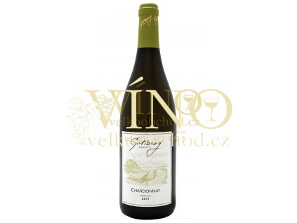 Gotberg Chardonnay 2017 pozdní sběr 0,75 l polosuché bílé víno