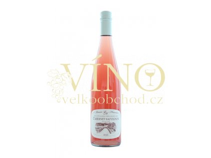 Cabernet Sauvignon rosé 2018 polosladké výběr z hroznů Vinice Hnanice 0,75 l