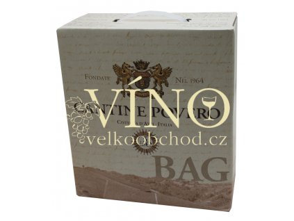 Povero Chardonnay 5 l Bag in Box suché italské bílé víno