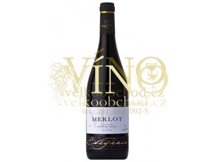 Elegance Merlot Pays d’Oc IGP 0,75 l suché francouzské červené víno