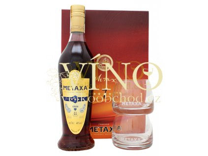 Metaxa 7* 0,7l + 2 skleničky