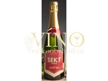 Zemědělská a.s. Čejkovice Pěstitelský sekt brut 0,75 l moravské šumivé bílé víno