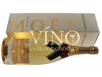 Akce ihned Champagne Moët & Chandon Brut Impérial 1,5 l  Magnum Golden Light svítící láhev in giftbox dárková krabička