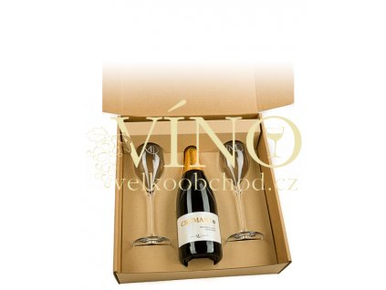 Dárková krabička Crémant Pinot-Chardonnay Michlovský