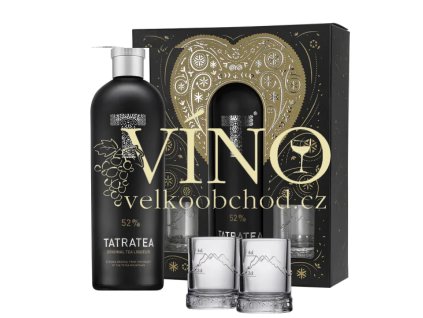 Tatratea 52% Original Tea liqueur 0,7l + 2 skleničky