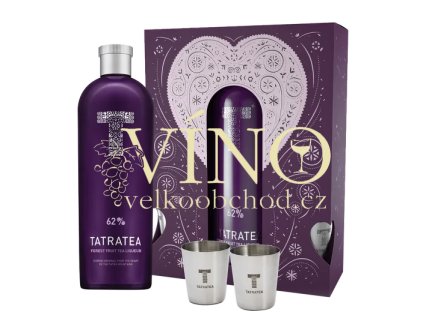 Tatratea 62% Forest Fruit Tea liqueur 0,7l + 2x sklenice