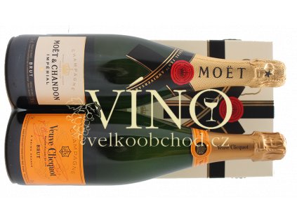 Akce ihned Champagne Moët & Clicquot Set 1 + 1 0,75 l dárkový box