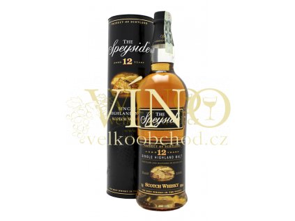 The Speyside 12 Years Old Speyside 0,7L 40%, single malt whisky + tuba