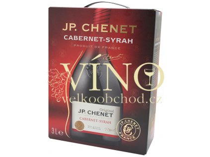 Akce ihned víno J.P.Chenet Cabernet - Syrah BIB 3 l francouzské červené polosuché bag in box