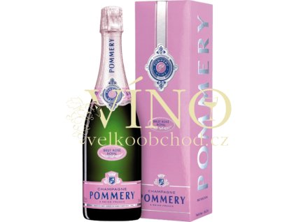 champagne pommery brut rose in gift pack