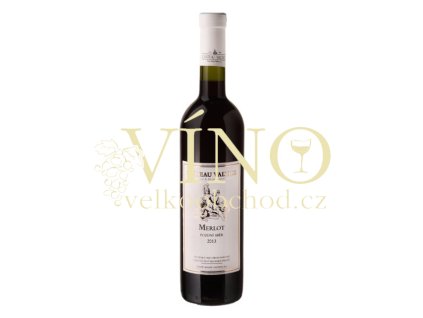 Vinné sklepy Valtice Merlot 2013 pozdní sběr 0,75 l suché červené víno