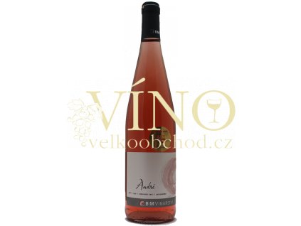 BMVinařství André rosé 2020 kabinetní 0,75 l polosladké moravské růžové víno