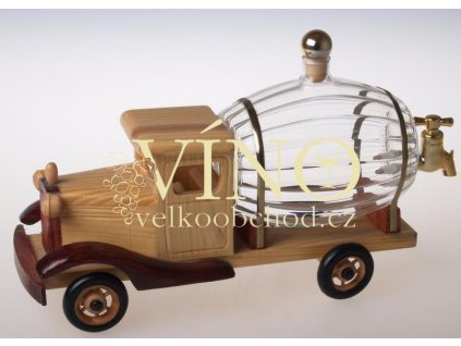 SOUDEK dřevěné auto se slivovicí 0,35 L 40%