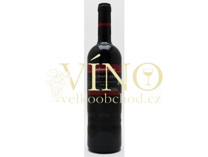 víno Dornfelder 2017 jakostní 0,75 l moravské červené víno Vinařství Vladimír Tetur
