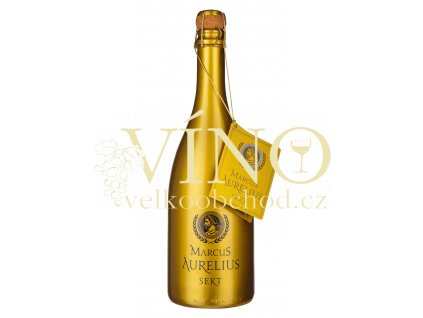 Šlechtitelská stanice vinařská Marcus Aurelius zlatý sekt extra sec 0,75 l bílé šumivé víno