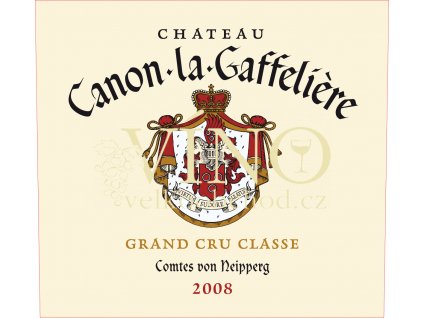 Château Canon La Gaffelie`re 2008 Grand Cru 0,75l víno z Bordeaux, Saint-Émilion