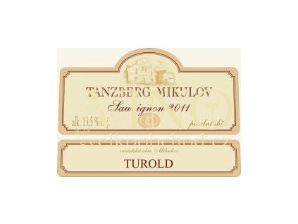 Tanzberg Sauvignon 2018 pozdní sběr Turold 0,75 l polosladké moravské bílé víno