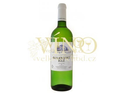 Modrý sklep Rulandské bílé jakostní 0,75 l polosuché bílé moravské víno