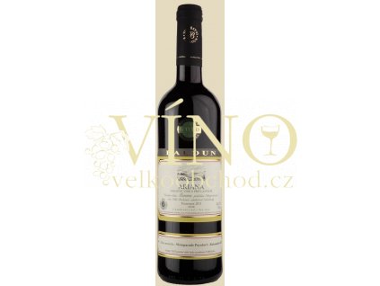 Baloun Ariana 2015 pozdní sběr 0,75 l suché moravské červené víno 3215