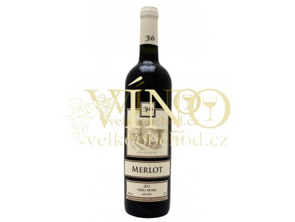 Merlot výběr z hroznů 2012 polosuché Šlichta vinařství 0.75 L
