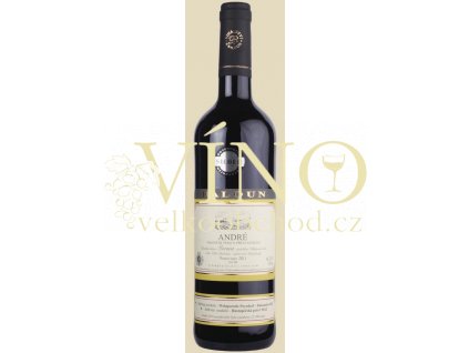 Baloun André 2012 pozdní sběr 0,75 l suché moravské červené víno 3312