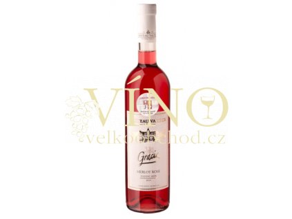 Vinné sklepy Valtice Gracie Merlot rosé 2015 pozdní sběr 0,75 l suché růžové víno