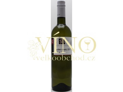 Víno Kosík vinařství z Tvrdonic Ryzlink rýnský 2017 pozdní sběr 0,75 l suché moravské bílé