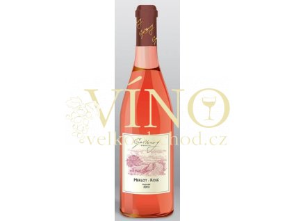 Gotberg Merlot Rosé 2018 pozdní sběr 0,75 l suché růžové víno