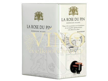 Ducourt La Rose du Pin Blanc Bordeaux AOC BIB 5 l francouzské bílé víno z oblasti Bordeaux bag in box