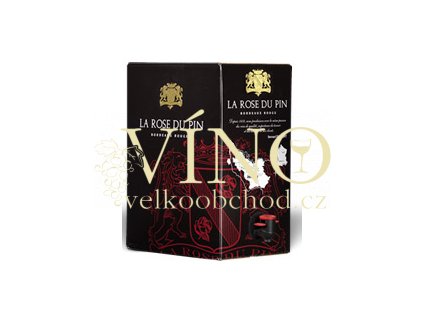 Akce ihned Ducourt La Rose du Pin Rouge Bordeaux AOC BIB 5 l francouzské červené víno z oblasti Bordeaux bag in box