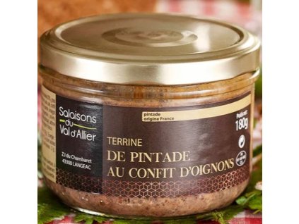 perlhuhnterrine zwiebel 180g salaisons du val dallier